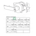 Door Lock Havey-duty Tubular Lever - Dummy